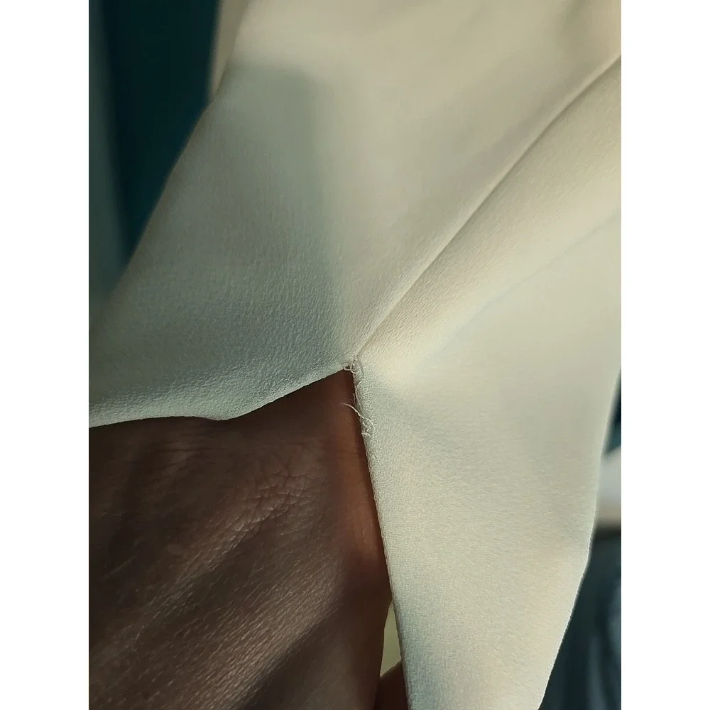 Vtg Karen Miller Sz 10 Ivory Mother of the Bride Cocktail Formal Maxi Dress USA - Picture 4 of 11